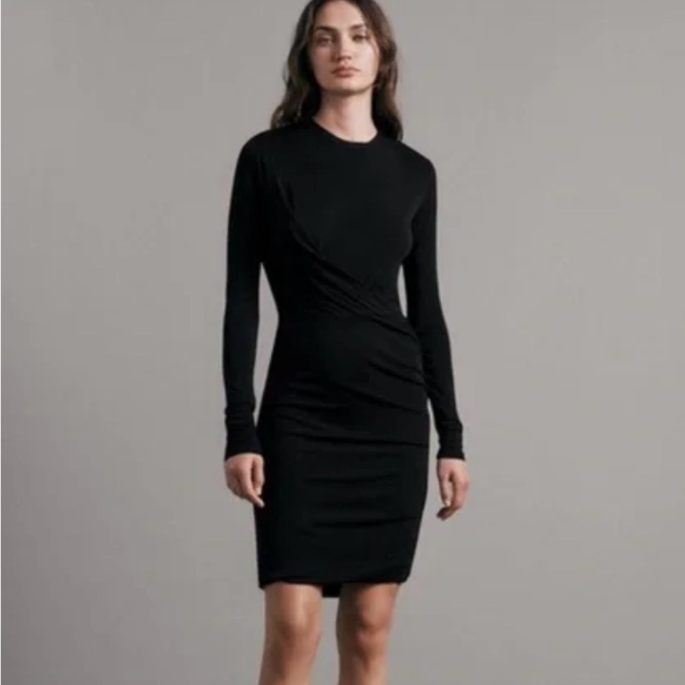 Rag and Bone Elegant Black Long Sleeve Dress